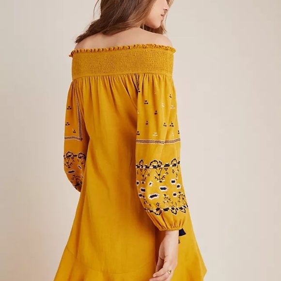 ANTHROPOLOGIE Grette Embroidered Tunic Dress - Picture 3 of 3